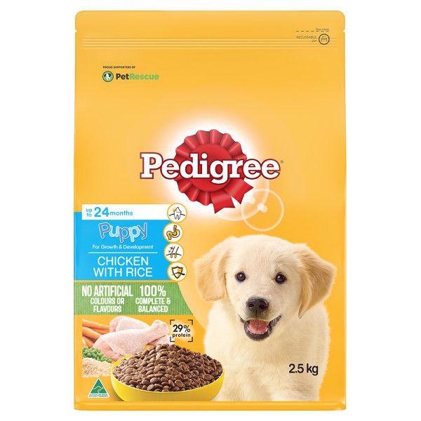 PEDIGREE DRY PUPPY CHICKEN WITH RICE 2.5KG