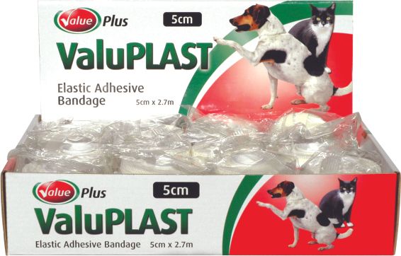 VALUPLAST ELASTIC ADHESIVE BANDAGE 5CM