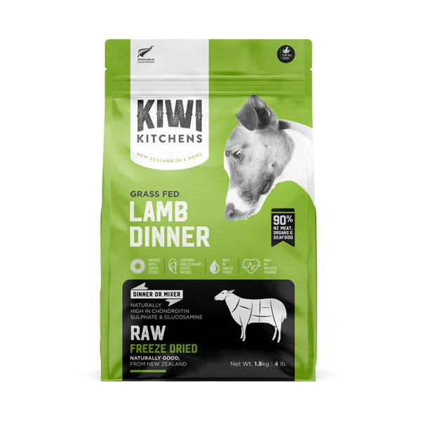 KIWI KITCHENS FREEZE DRIED LAMB DINNER 1.8KG BB 9/11/25