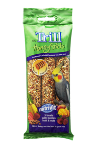 TRILL HONEYSTICKS FOR COCKATIELS 105G 8PK (OM8)