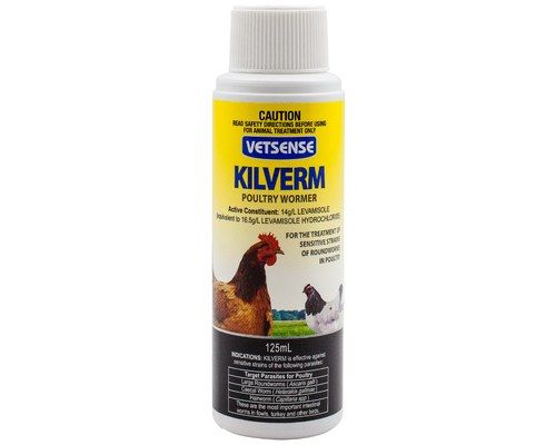 VETSENSE KILVERM POULTRY WORMER 125ML