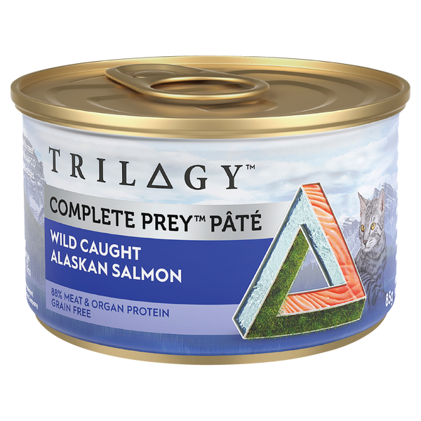 TRILOGY COMPLETE PREY PATE SALMON 85G 24PK (OM24)