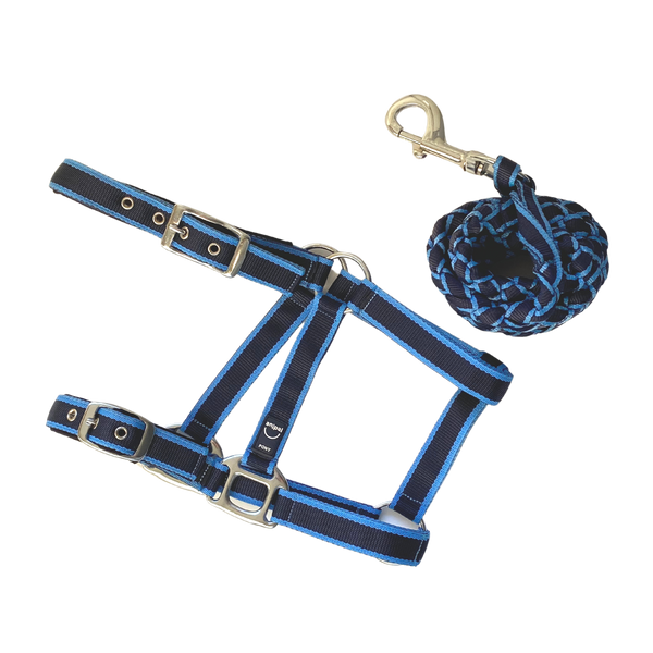 ANIPAL PACIFIC OCEAN COMFORT HALTER & LEAD SET PONY