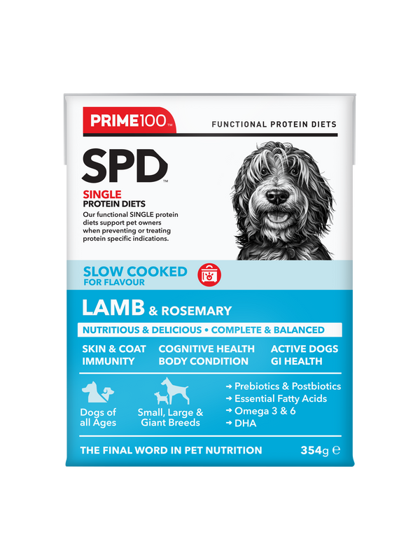 PRIME SPD SLOW COOKED LAMB & ROSEMARY 354G 12PK (OM12)