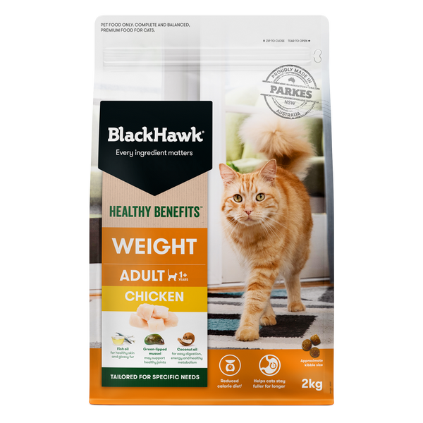 BLACK HAWK CAT HEALTHY BENEFITS W/MANAGEMENT CHKN 2KG