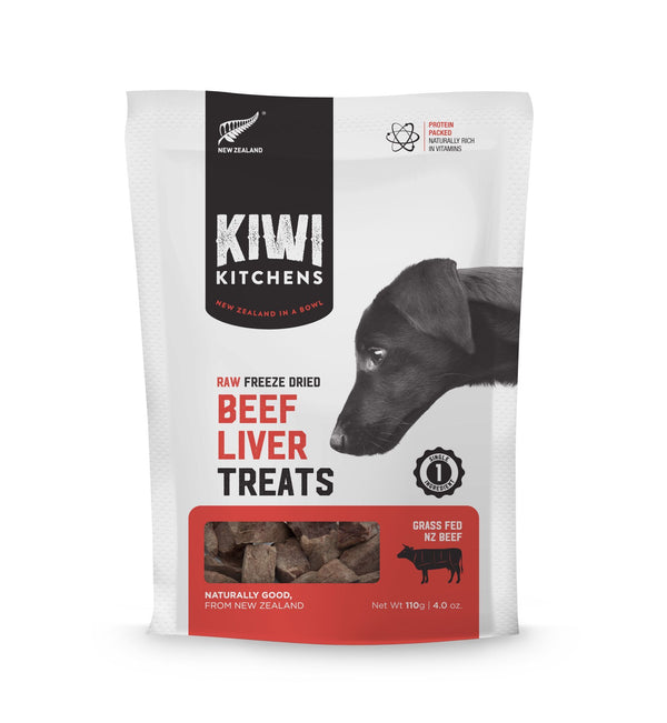 KIWI KITCHENS FREEZE DRIED BEEF LIVER TREAT 110G