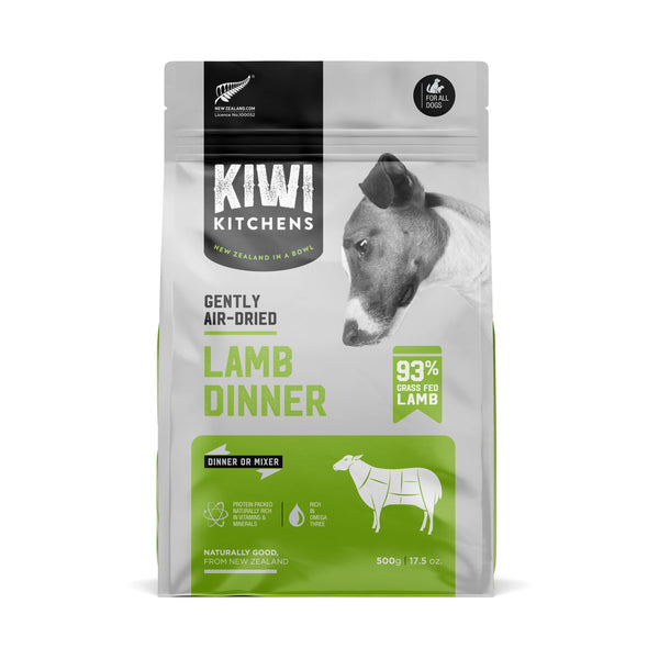 KIWI KITCHENS AIR DRIED LAMB DOG DINNER 500G