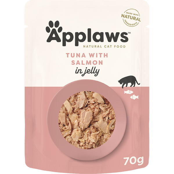 APPLAWS CAT JELLY POUCH - TUNA & SALMON 70G 16PK(OM16)