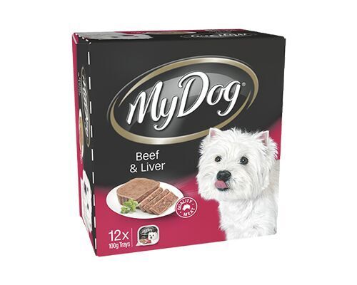 MY DOG WET BEEF AND LIVER 100G 12PK (OM12)
