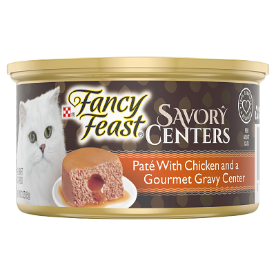 FANCY FEAST SAVORY CENTER CHICKEN PATE 85G 24PK(OM24)