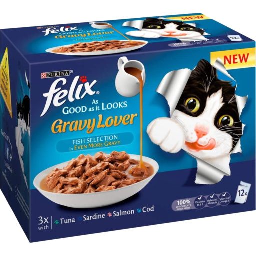 FELIX GRAVY LOVERS FISH SELECTION 12X85