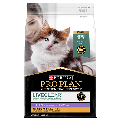 PRO PLAN KITTEN LIVE CLEAR 3KG