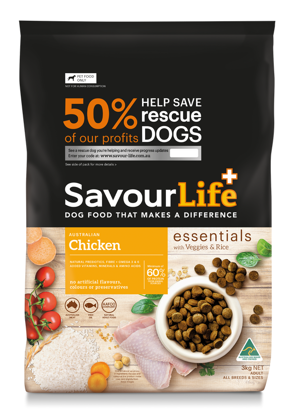 SAVOURLIFE ESSENTIALS ADULT CHICKEN 3KG