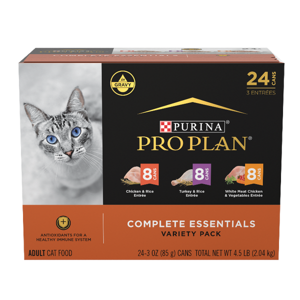 PRO PLAN ADULT CAT POULTRY FAVORITES VARIETY 24PK