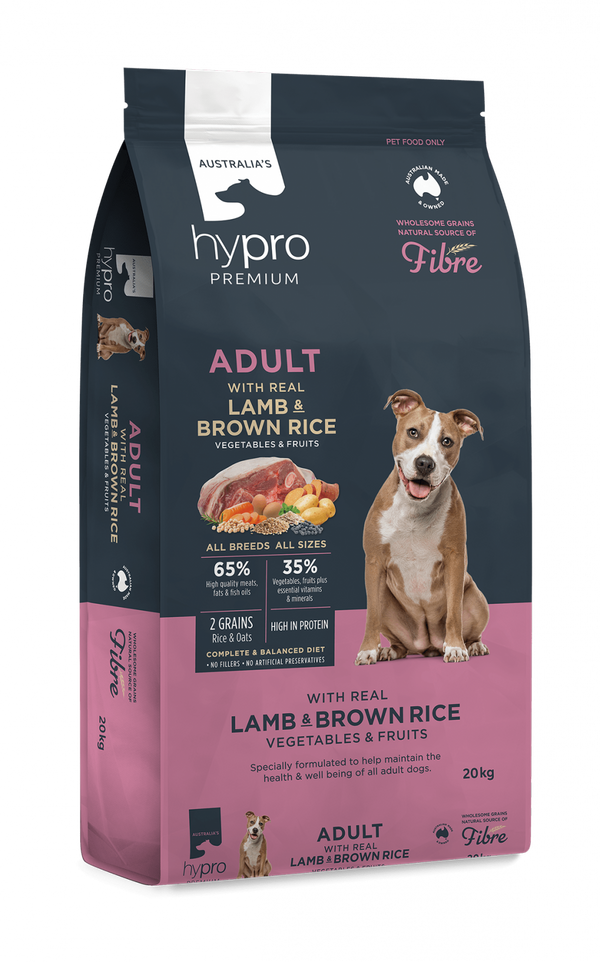 HYPRO PREMIUM ADULT LAMB AND BROWN RICE 2.5KG