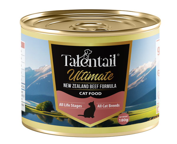 TALENTAIL ULTIMATE NEW ZEALAND BEEF CAT FOOD 180G X12 (OM12)