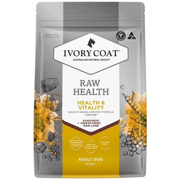 IVORY COAT RAW HEALTH DOG HEALTH & VITALITY 1.8KG