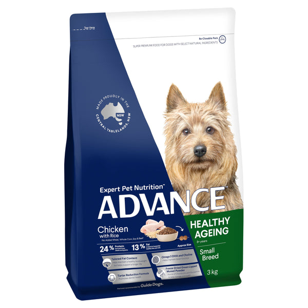ADVANCE DOG SML BRD HEALTHY AGE CHICK RICE 3KG