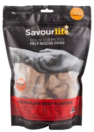 SAVOURLIFE AUSTRALIAN BEEF FLAVOUR BISCUIT 500G