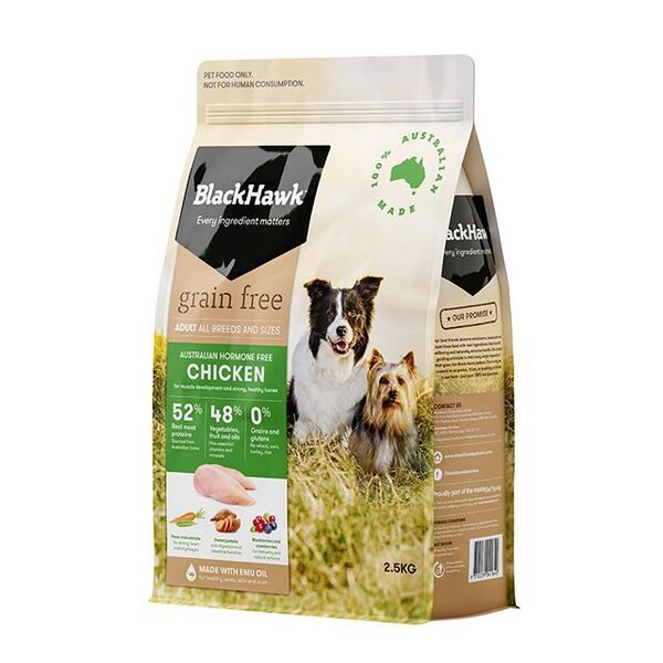BLACK HAWK GRAIN FREE CHICKEN 2.5KG