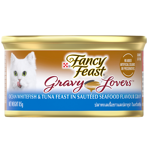 FANCY FEAST GRAVY LOVERS OCEAN WHT FISH 85G 24PK (OM24)