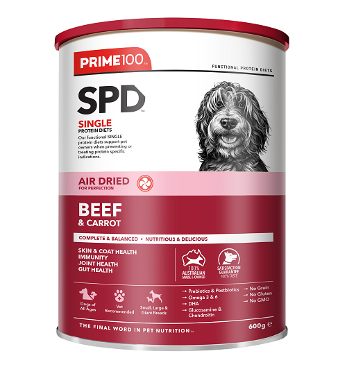 PRIME SPD AIR DRIED BEEF & CARROT 600G