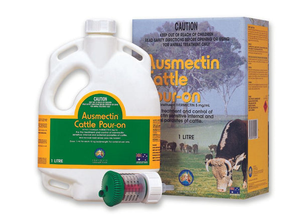 IAH AUSMECTIN CATTLE POUR ON 1L