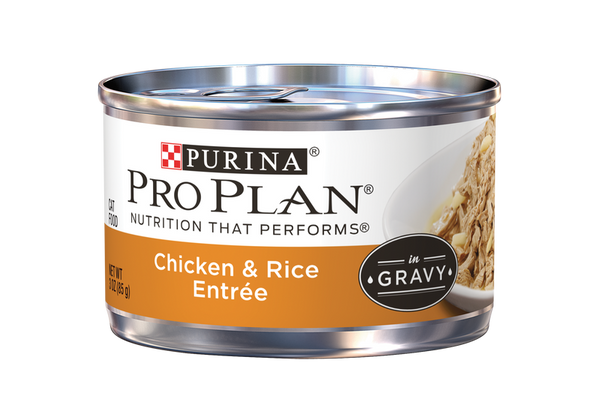 PRO PLAN CAT CHICKEN & RICE IN GRAVY 85G 24PK(OM24)