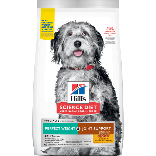 HILLS DOG ADULT PERFECT WEIGHT JOINT SUPPORT 1.58KG