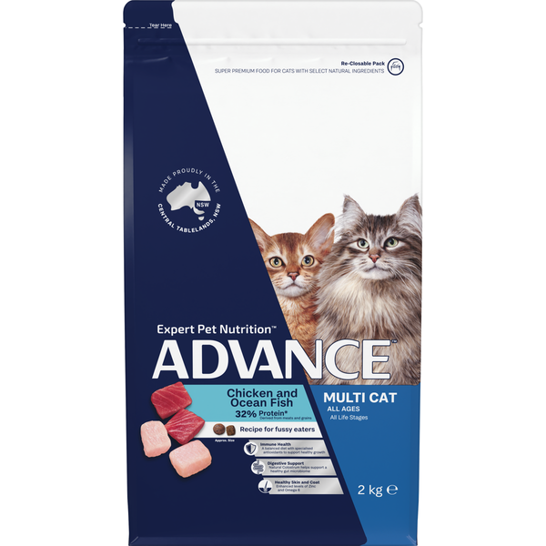 ADVANCE MULTI-CAT ADULT CHICKEN AND OCEAN FISH 2KG