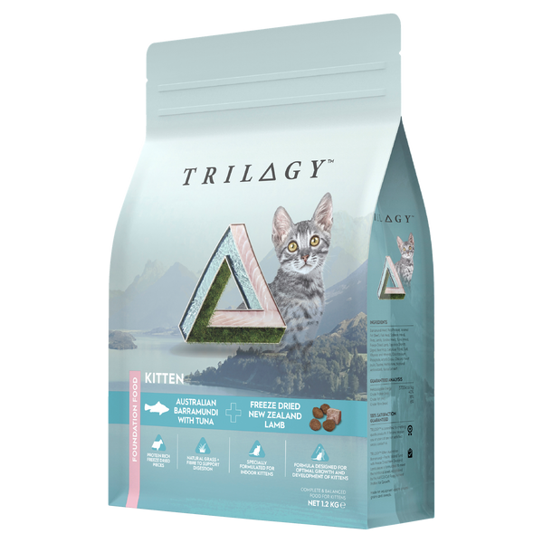 TRILOGY KITTEN BARRAMUNDI & TUNA 1.2KG