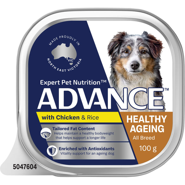 ADVANCE DOG ADULT HEALTHY CHIC RIC 100G 12PK(OM12)