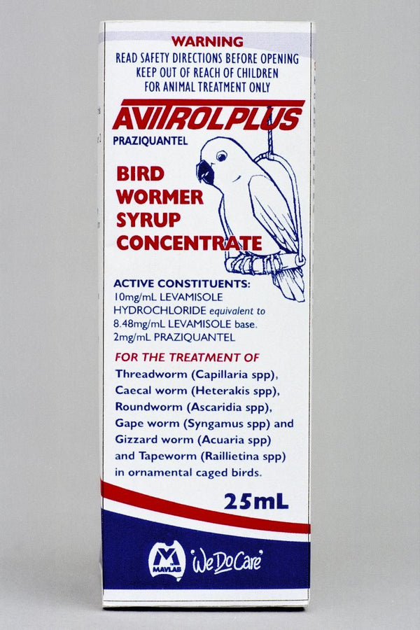 AVITROL PLUS BIRD WORMER SYRUP 25ML