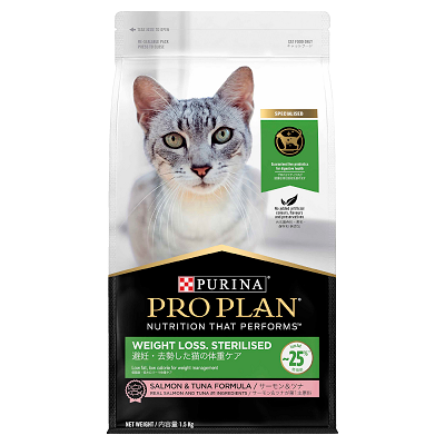 PRO PLAN CAT ADULT STERILSED WEIGHT LOSS 1.5KG