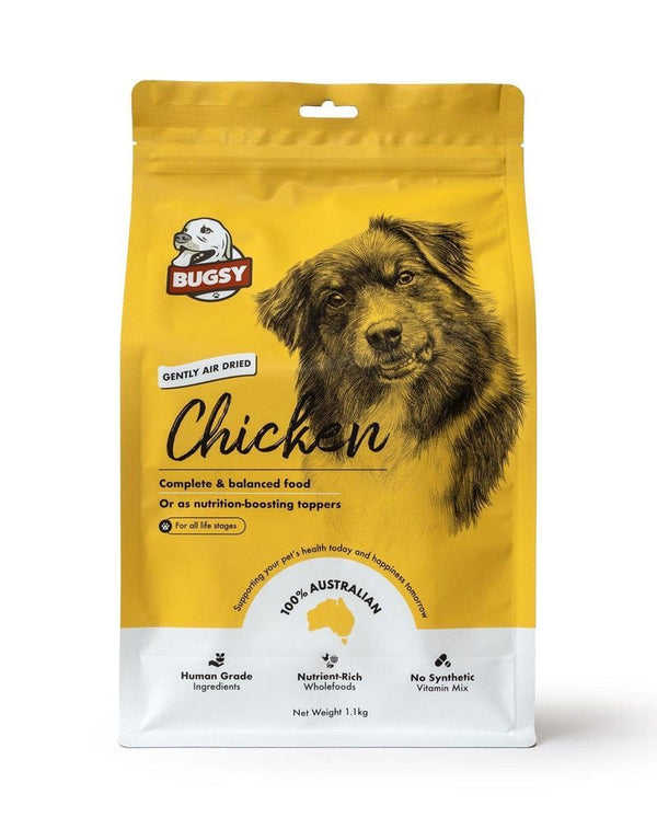 BUGSYS AIR-DRIED COMPLETE DIET FOR DOGS CHICKEN 1.1KG