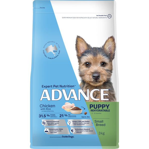 ADVANCE PUPPY SM BRD REHYDRATE CHKN RICE 3KG