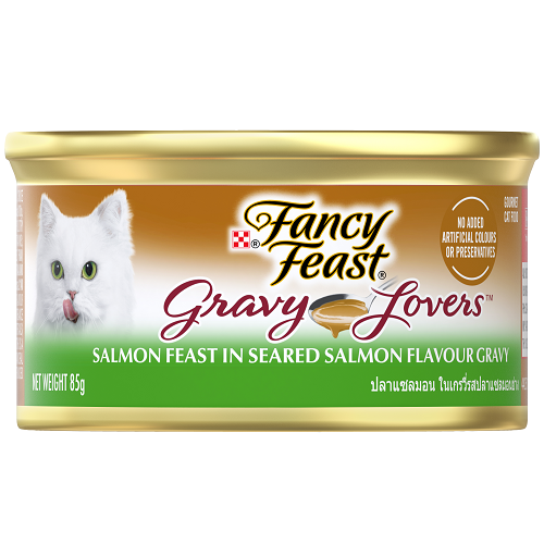 FANCY FEAST GRAVY LOVERS SALMON 85G 24PK (OM24)