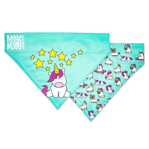 MAX & MOLLY BANDANA FOR CATS & DOGS - UNICORN - LG