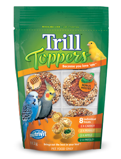 TRILL TOPPERS BIRD TREATS 280G 5PK (OM5)