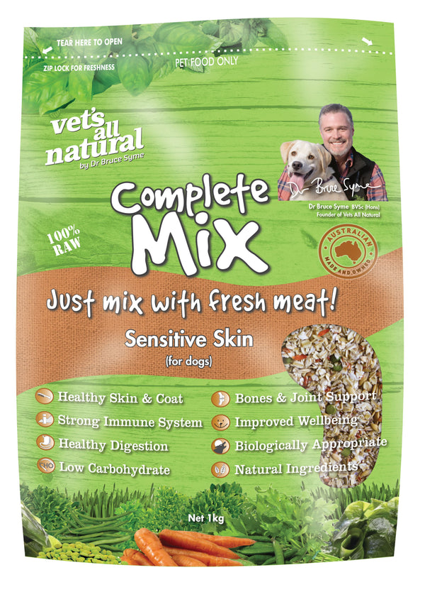 VETS ALL NATURAL COMPLETE MIX SENSITIVE SKIN 1KG