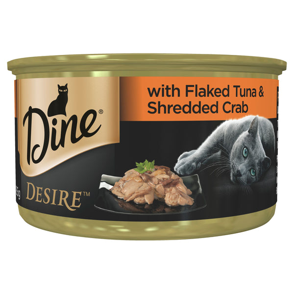 DINE DESIRE FLKD TUN AND SHRED CRAB 85G 24PK (OM24)