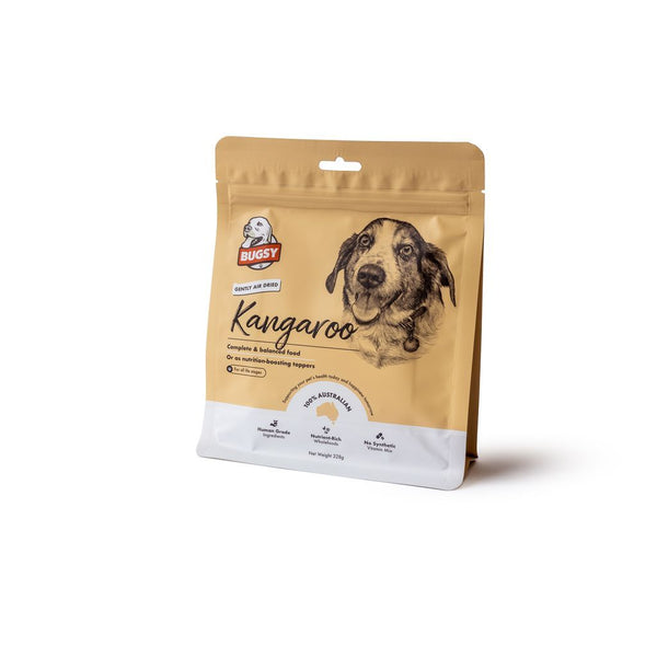 BUGSYS AIR-DRIED COMPLETE DIET FOR DOGS KANGAROO 328G
