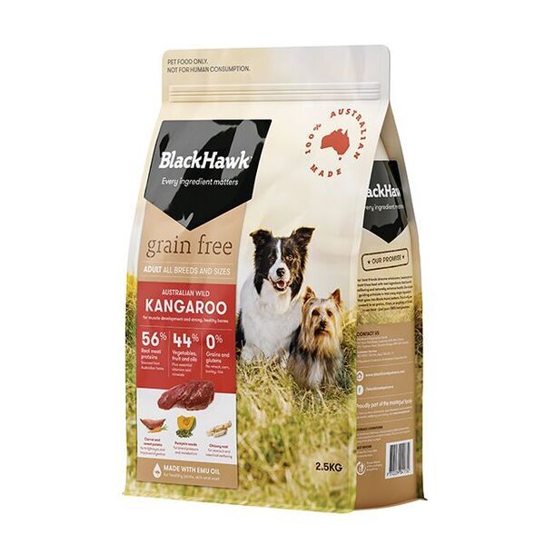 BLACK HAWK GRAIN FREE KANGAROO 2.5KG