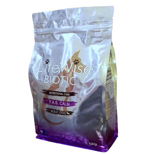 LIFEWISE BIOTIC F.A.S. CALM W FISH LAMB RICE OATS &VEG 2.5KG