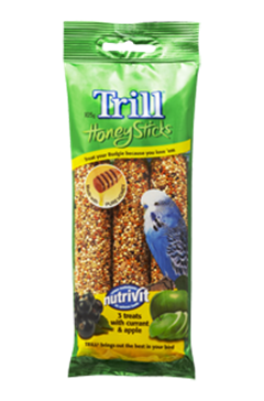 TRILL HONEYSTICKS FOR BUDGIES 105G 8PK (OM8)