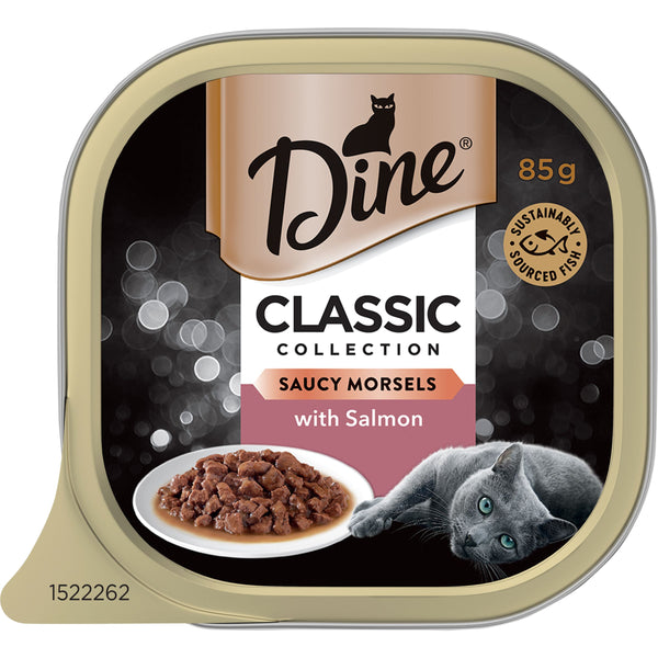 DINE WET SALMON IN A SEAFOOD SAUCE 85G 14PK (OM14)