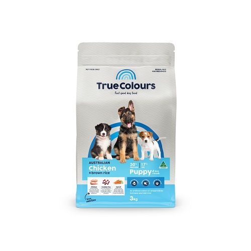TRUE COLOURS PUPPY CHICKEN & BROWN RICE 3KG