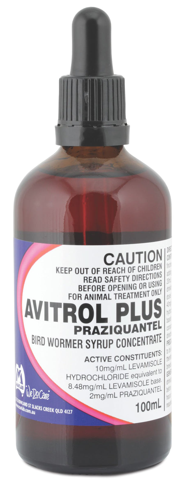 AVITROL PLUS BIRD WORMER SYRUP 100ML