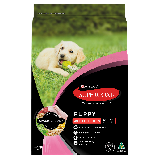 SUPERCOAT PUPPY CHICKEN 2.6KG
