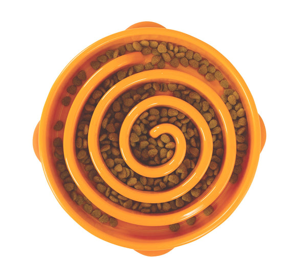 OUTWARD HOUND FUN FEEDER ORANGE